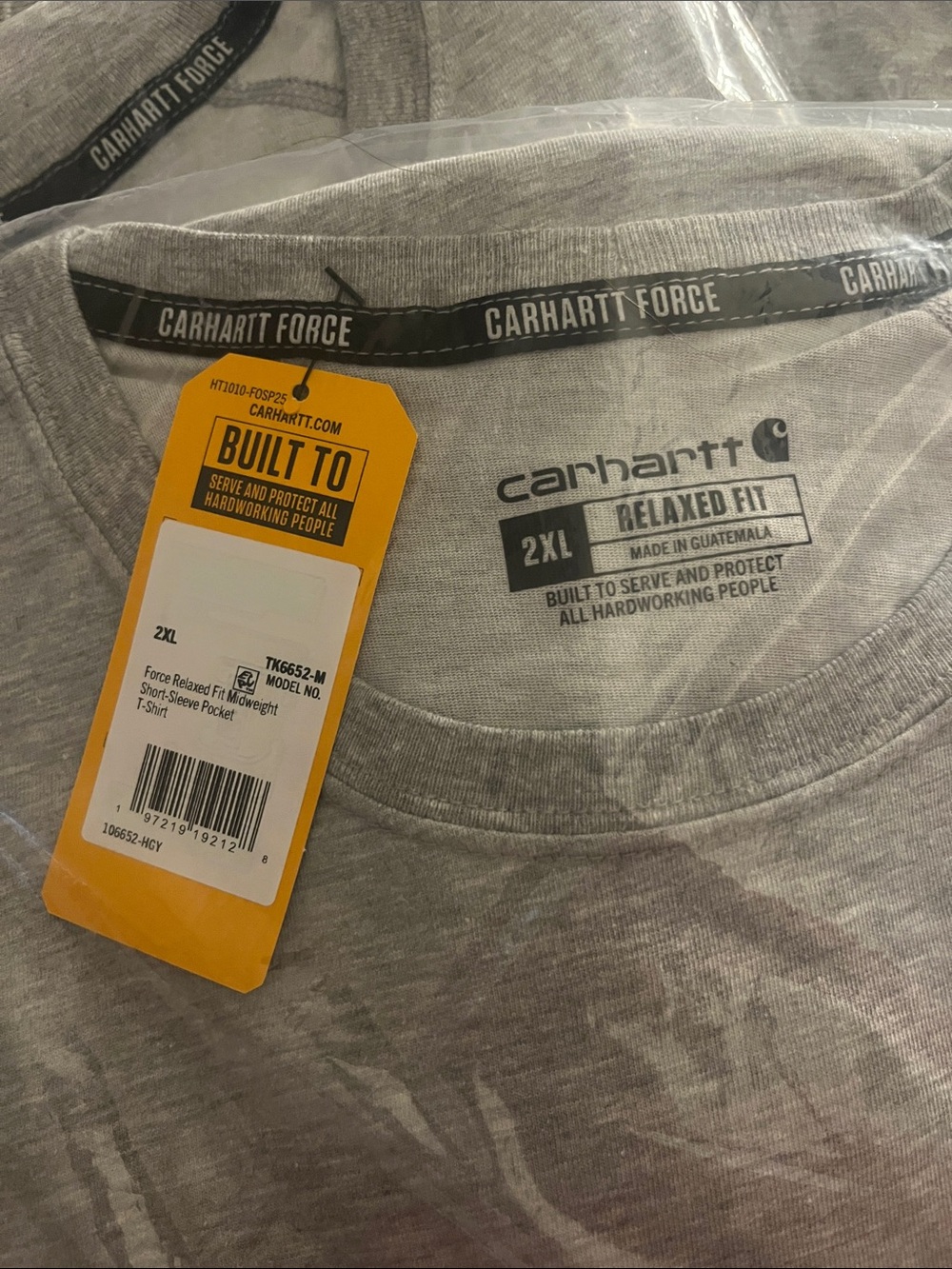 1 Carhartt Men's Force Relaxed Fit Midweight Short-Sleeve Pocket T-Shirt 2XL XXL - Picture 13 of 14